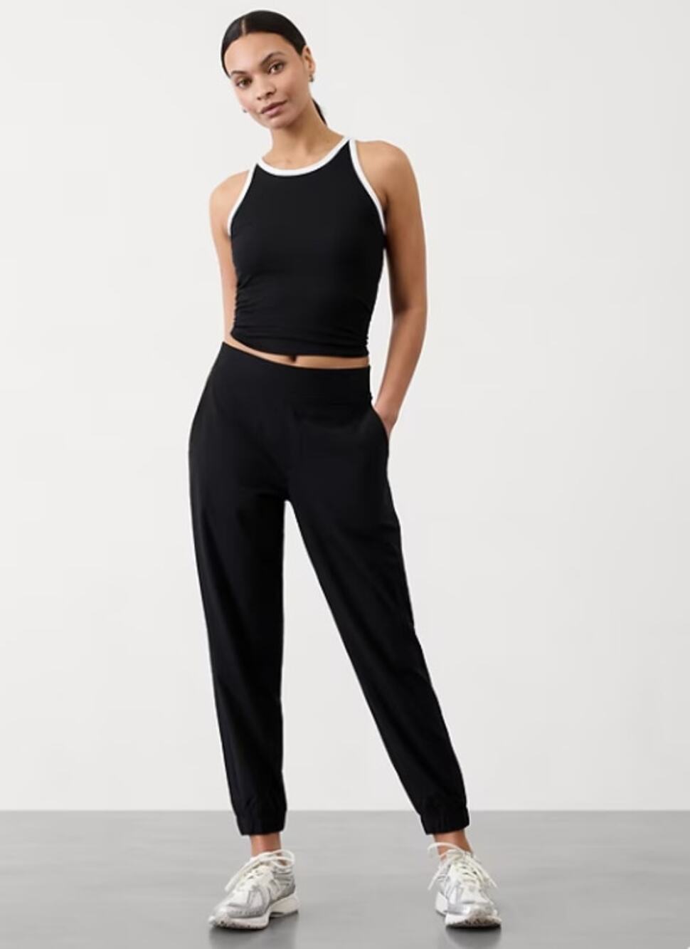 Athleta Brooklyn Jogger Pants Black Size 0 XS